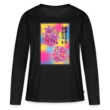 Rick Et Morty Pop Culture espace - T-shirt manches longues Premium bio Femme - noir - Devant - Julia (174cm)