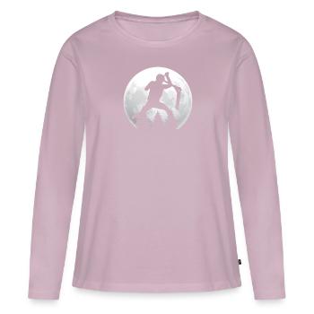 Stuntscooter Stunt Scooter Tretroller retro vintag - Frauen Premium Bio Langarmshirt - Altrosa - Vorne - Julia (174cm)
