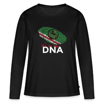 Chechnya | Its in my DNA | Chechen | Chechnya - Women's Premium Organic Long Sleeve Shirt - black - Front - Julia (174cm)