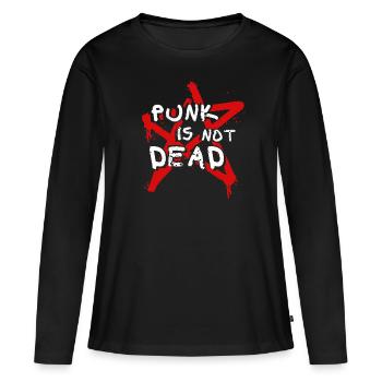 Punk Skinhead Rebellion Oi Geschenkidee Anarchist - Frauen Premium Bio Langarmshirt - Schwarz - Vorne - Julia (174cm)