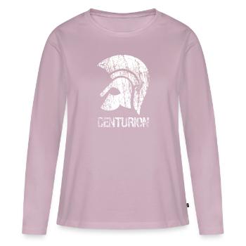 Centurion romain - T-shirt manches longues Premium bio Femme - rose poudré - Devant - Julia (174cm)