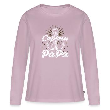 Pater Sailor - Frauen Premium Bio Langarmshirt - Altrosa - Vorne - Julia (174cm)