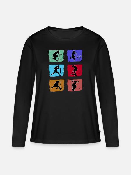 Stunt Scooter Skater Stunt Tretroller Stunt Roller - Premium økologisk langærmet T-shirt til kvinder - sort