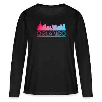 Orlando City Tours - Women's Premium Organic Long Sleeve Shirt - black - Front - Julia (174cm)