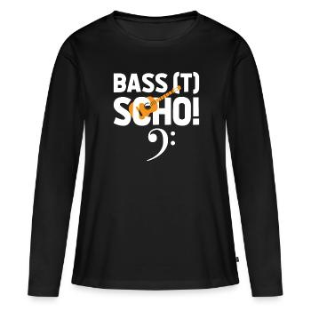 Das wird schon passen Chor - Frauen Premium Bio Langarmshirt - Schwarz - Vorne - Julia (174cm)