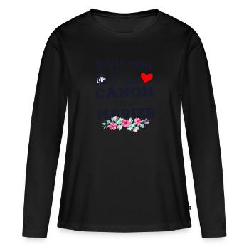 désolé cette fille canon va se marier cadeau Evjf - T-shirt manches longues Premium bio Femme - noir - Devant - Julia (174cm)