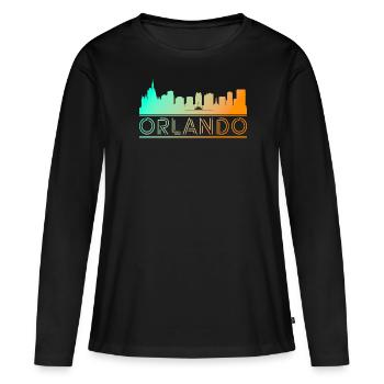 Orlando City Tours - Women's Premium Organic Long Sleeve Shirt - black - Front - Julia (174cm)