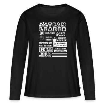 Team Leader Multi-Tasking Job - Women's Premium Organic Long Sleeve Shirt - black - Front - Julia (174cm)