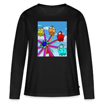 Funfair remunerated amusement park - Women's Premium Organic Long Sleeve Shirt - black - Front - Julia (174cm)