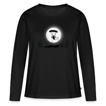 Paramotor Paramotor Air Sports Parachute Sports Parachute - Women's Premium Organic Long Sleeve Shirt - black - Front - Julia (174cm)
