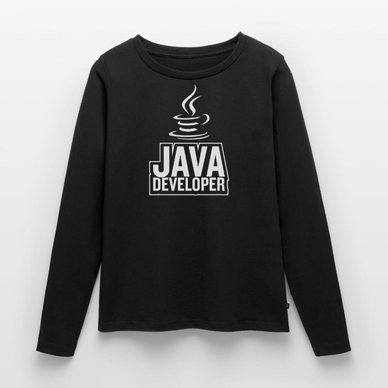 Café Java Developer Coffee T-shirt manches longues Premium bio Femme