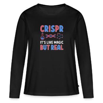 Wissenschaftler Crispr Genetik Biologie Lehrer - Frauen Premium Bio Langarmshirt - Schwarz - Vorne - Julia (174cm)