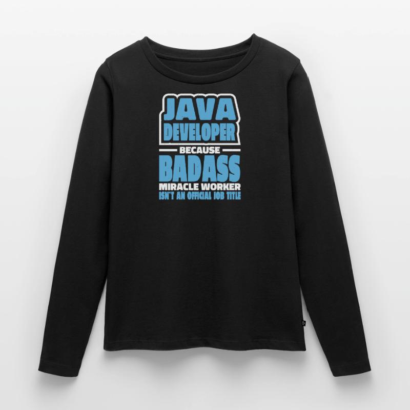 Java Developer Badass Frauen Premium Bio Langarmshirt