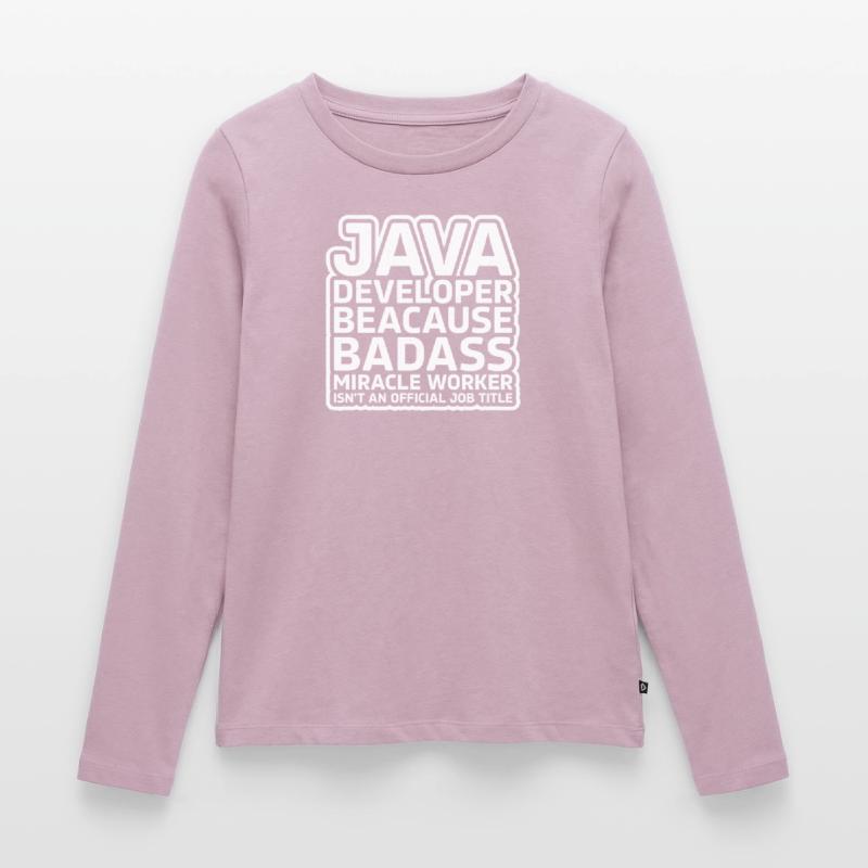 Java Developer Badass Frauen Premium Bio Langarmshirt