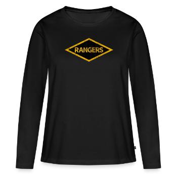Army Rangers Diamond - T-shirt manches longues Premium bio Femme - noir - Devant - Julia (174cm)