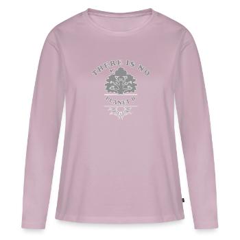 Durabilité - T-shirt manches longues Premium bio Femme - rose poudré - Devant - Julia (174cm)
