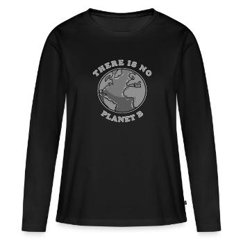 Sustainability - Women's Premium Organic Long Sleeve Shirt - black - Front - Julia (174cm)