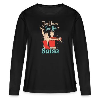 Salsa Musique Danse Mambo Danse Art - T-shirt manches longues Premium bio Femme - noir - Devant - Julia (174cm)