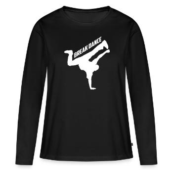Breakdance BBoy BGirl Streetdance Breakdance - T-shirt manches longues Premium bio Femme - noir - Devant - Julia (174cm)