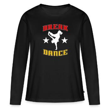 Breakdance BBoy BGirl Streetdance Breakdance - T-shirt manches longues Premium bio Femme - noir - Devant - Julia (174cm)