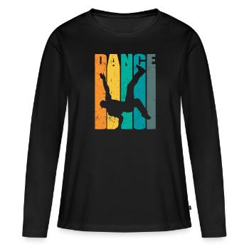 Breakdance BBoy BGirl Streetdance Breakdance - T-shirt manches longues Premium bio Femme - noir - Devant - Julia (174cm)