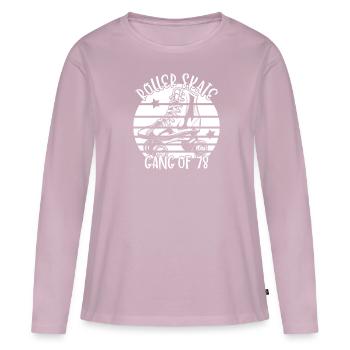 Roller Skaters Roller Skates Roller Skate Gang 1978 - T-shirt manches longues Premium bio Femme - rose poudré - Devant - Julia (174cm)