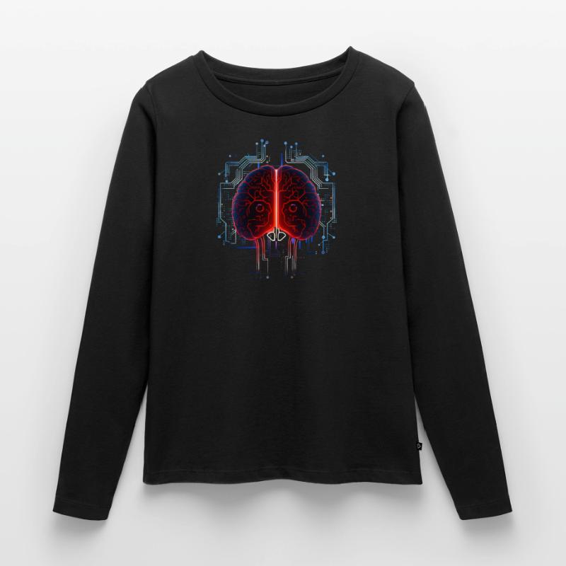 AI Brain Machine Learning Deep Artificial Women's Premium Organic Long Sleeve Shirt
