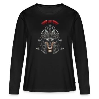 Légionnaires romains Rome antique Empire romain - T-shirt manches longues Premium bio Femme - noir - Devant - Julia (174cm)