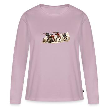 Line infantry Napoleonic soldiers Grenadier - Women's Premium Organic Long Sleeve Shirt - dusky pink - Front - Julia (174cm)