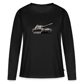 Panzer howitzer Panzer T Soldaten 1942 main - Women's Premium Organic Long Sleeve Shirt - black - Front - Julia (174cm)