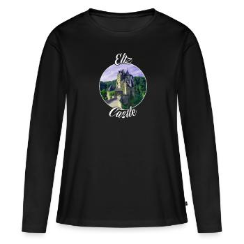 Château d’Eltz Château de conte de fées Allemagne Château Château - T-shirt manches longues Premium bio Femme - noir - Devant - Julia (174cm)