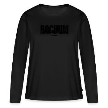 Bochum Skyline Ruhrpott sur la zone minière du charbon Home - T-shirt manches longues Premium bio Femme - noir - Devant - Julia (174cm)