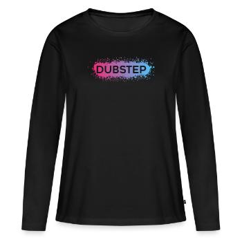 Dubstep Vaporwave Splat - Frauen Premium Bio Langarmshirt - Schwarz - Vorne - Julia (174cm)