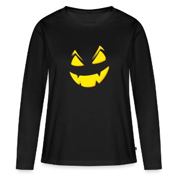 Halloween - Women's Premium Organic Long Sleeve Shirt - black - Front - Julia (174cm)