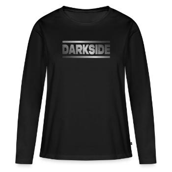 Darkside DNB Drum and Bass Junglist - Frauen Premium Bio Langarmshirt - Schwarz - Vorne - Julia (174cm)