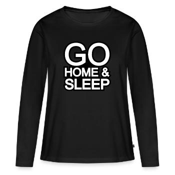 Motivation - Women's Premium Organic Long Sleeve Shirt - black - Front - Julia (174cm)