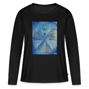 Archange Michel - T-shirt manches longues Premium bio Femme - noir - Devant - Julia (174cm)