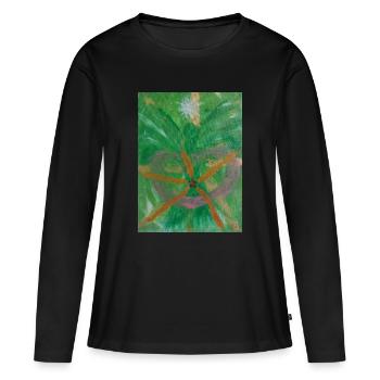 Erzengel Raphael Heilerengel - Frauen Premium Bio Langarmshirt - Schwarz - Vorne - Julia (174cm)
