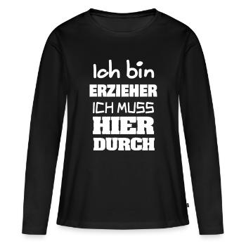 Educator - Women's Premium Organic Long Sleeve Shirt - black - Front - Julia (174cm)