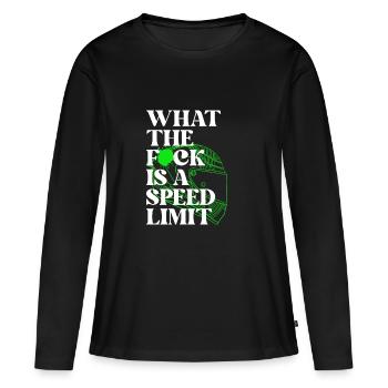 Auto - Frauen Premium Bio Langarmshirt - Schwarz - Vorne - Julia (174cm)