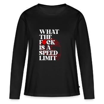 Auto - Frauen Premium Bio Langarmshirt - Schwarz - Vorne - Julia (174cm)