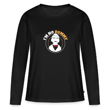Drôle de poupée ventriloque pour laquelle je ne suis pas un mannequin - T-shirt manches longues Premium bio Femme - noir - Devant - Julia (174cm)
