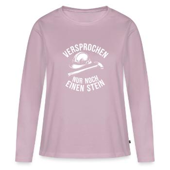 Geologenhelm Geologenhammer Geologenspruch - Frauen Premium Bio Langarmshirt - Altrosa - Vorne - Julia (174cm)