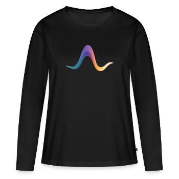 Reaction Pathway Flow – The Path of Change - Women's Premium Organic Long Sleeve Shirt - black - Front - Julia (174cm)