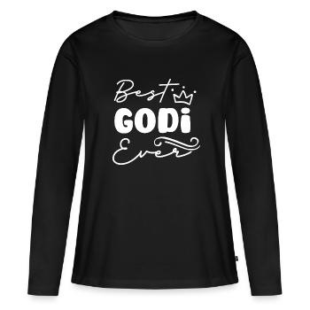 Wöd Godi beste Godi Taufpatin Österreich Taufe - Frauen Premium Bio Langarmshirt - Schwarz - Vorne - Julia (174cm)