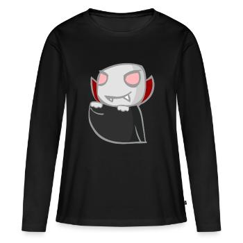vampir - Frauen Premium Bio Langarmshirt - Schwarz - Vorne - Julia (174cm)