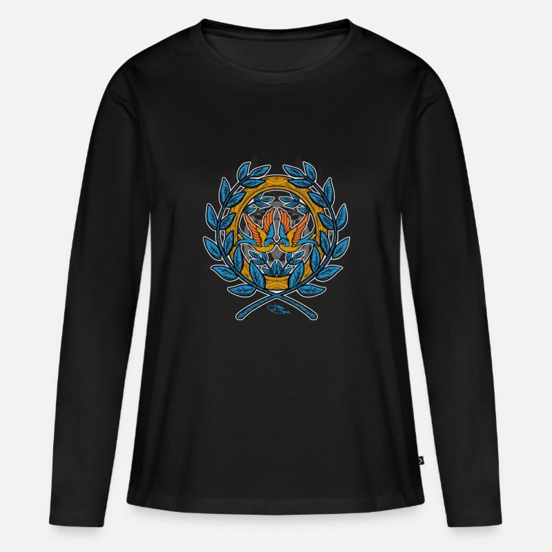masamune - Frauen Premium Bio Langarmshirt - Schwarz