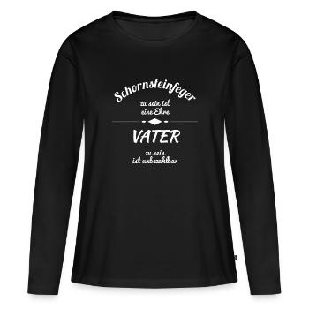 Schornsteinfeger - Frauen Premium Bio Langarmshirt - Schwarz - Vorne - Julia (174cm)