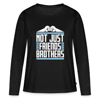 Pas seulement des amis Frères Correspondant Ami de la famille - T-shirt manches longues Premium bio Femme - noir - Devant - Julia (174cm)