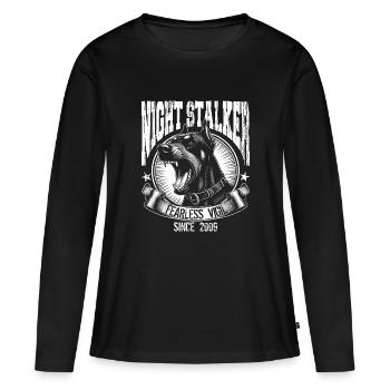 Night Stalker Doberman Fearless Vigil Doglover - T-shirt manches longues Premium bio Femme - noir - Devant - Julia (174cm)